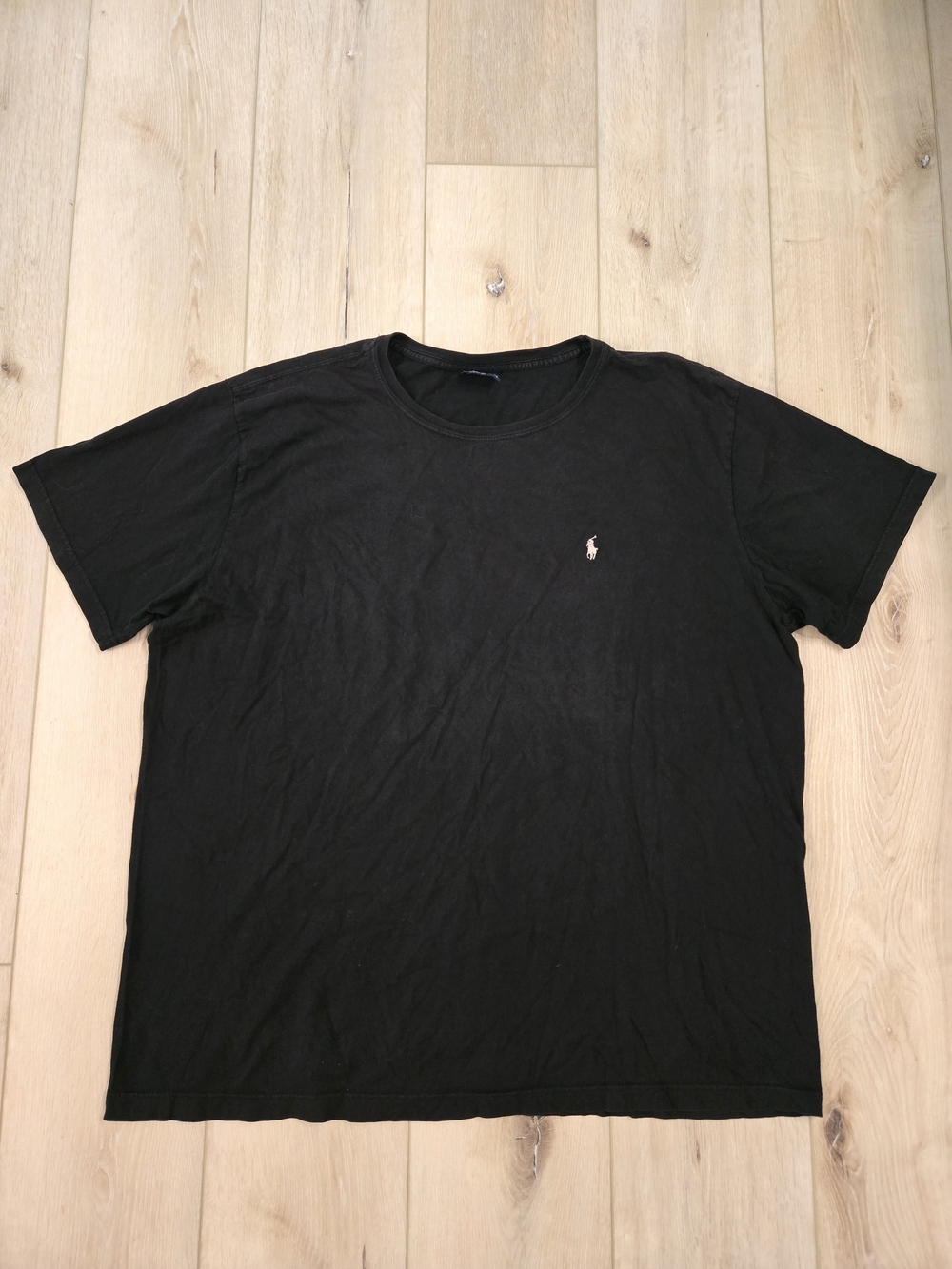 Vintage Polo Ralph Lauren Men's Black XL Crew Neck Short Sleeve Polo Tee